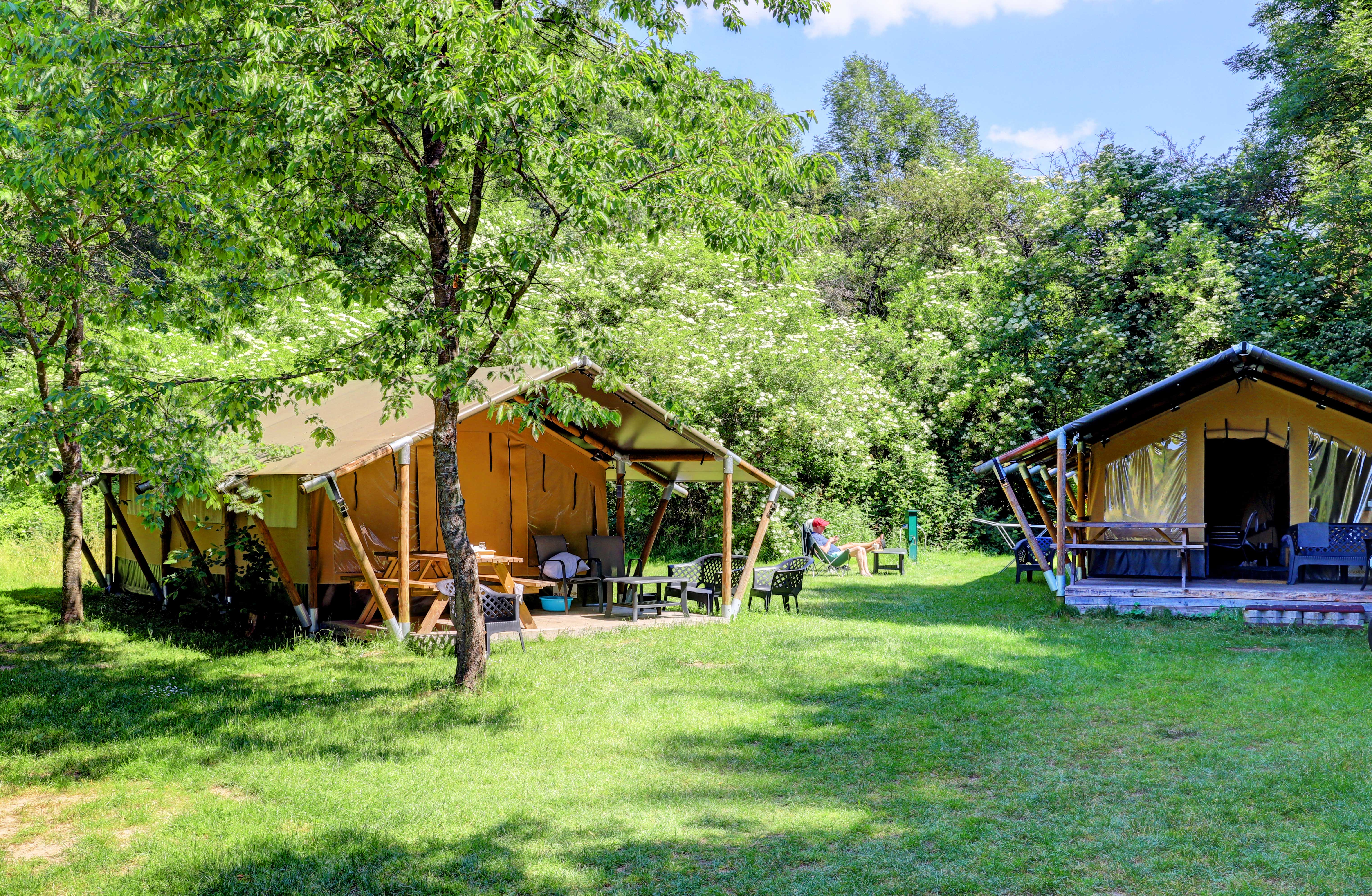 Camping Drei Spatzen - Safaritent 5 personen